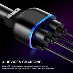 Auto Sigarettenaansteker Splitter - Losse Oplader - USB 2.0 A/USB 3.0 A 2 Poorten - Zwart - Snellader - Splitter - Auto Lader USB -Keukengrill Winkel 1200x1200 112