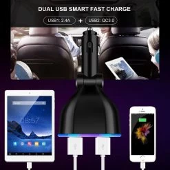 Auto Sigarettenaansteker Splitter - Losse Oplader - USB 2.0 A/USB 3.0 A 2 Poorten - Zwart - Snellader - Splitter - Auto Lader USB -Keukengrill Winkel 1200x1200 115