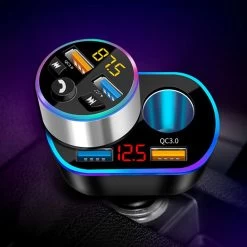 Auto Sigarettenaansteker Splitter - Losse Oplader - USB 2.0 A/USB 3.0 A 2 Poorten - Zwart - Snellader - Splitter - Auto Lader USB -Keukengrill Winkel 1200x1200 116