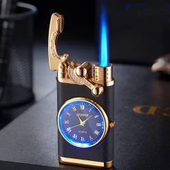Flametimer Exclusieve Aansteker Met Horloge, 2 Stuks Willekeurig, Winddichte Draagbare Kaars Aansteker Voor Kaars Koken BBQ, Vuurwerk, Zak Zaklamp Aansteker Met Geschenkdoos, Cool Gift -Keukengrill Winkel 1200x1200 177