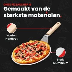 GrillX Pizzaschep Met Pizzasnijder - 30cm - In Luxe Doos - Pizzaspatel Voor BBQ & Oven - BBQ Accesoires Gereedschap -Keukengrill Winkel 1200x1200 214