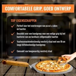 Inpro Pizzaschep RVS - Rond - Voor BBQ En Oven - Pizzaspatel - Taartschep - Houten Handvat - BBQ Gereedschap - Keukengerei - 30 Cm Diameter - Spatel 15 Inpro Pizzaschep RVS - Rond - Voor BBQ En Oven - Pizzaspatel - Taartschep - Houten Handvat - BBQ Gereedschap - Keukengerei - 30 Cm Diameter - Spatel -Keukengrill Winkel 1200x1200 224