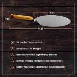 Inpro Pizzaschep RVS - Rond - Voor BBQ En Oven - Pizzaspatel - Taartschep - Houten Handvat - BBQ Gereedschap - Keukengerei - 30 Cm Diameter - Spatel 20 Inpro Pizzaschep RVS - Rond - Voor BBQ En Oven - Pizzaspatel - Taartschep - Houten Handvat - BBQ Gereedschap - Keukengerei - 30 Cm Diameter - Spatel -Keukengrill Winkel 1200x1200 226