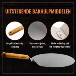 Inpro Pizzaschep RVS - Rond - Voor BBQ En Oven - Pizzaspatel - Taartschep - Houten Handvat - BBQ Gereedschap - Keukengerei - 30 Cm Diameter - Spatel 21 Inpro Pizzaschep RVS - Rond - Voor BBQ En Oven - Pizzaspatel - Taartschep - Houten Handvat - BBQ Gereedschap - Keukengerei - 30 Cm Diameter - Spatel -Keukengrill Winkel 1200x1200 227