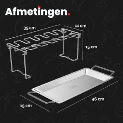 GrillX Kippenvleugelhouder - Kiphouder Voor BBQ & Oven - RVS - BBQ Accesoires -Keukengrill Winkel 1200x1200 237