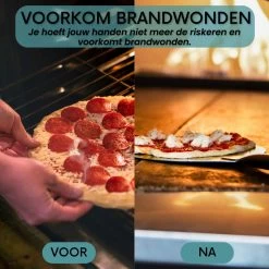 Nowad Pizzaschep RVS Rond - 30,5 Cm - PVC Handvat -Keukengrill Winkel 1200x1200 241