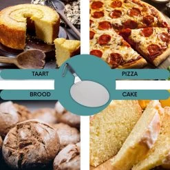 Nowad Pizzaschep RVS Rond - 30,5 Cm - PVC Handvat -Keukengrill Winkel 1200x1200 242