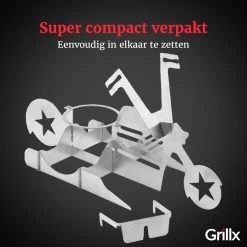 GrillX Beer Can Chicken Houder - Kiphouder Motorcycle - BBQ Accesoires - Bierkip - Barbeque Gereedschap - Chicken Sitter -Keukengrill Winkel 1200x1200 247