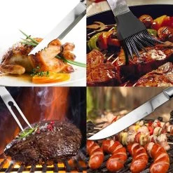 Saveur Royal® 35-delige Barbecue Gereedschapset In Roestvrij Staal - BBQ Grill Set Met Draagtas - Barbecuegerei-sets - Barbecue Accessoires Gereedschap - 35-delig -Keukengrill Winkel 1200x1200 263