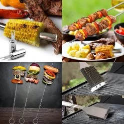 Saveur Royal® 35-delige Barbecue Gereedschapset In Roestvrij Staal - BBQ Grill Set Met Draagtas - Barbecuegerei-sets - Barbecue Accessoires Gereedschap - 35-delig -Keukengrill Winkel 1200x1200 265