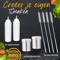 BBQ Gereedschapset - Opbergtas - BBQ Accessoires - BBQ Tang - BBQ Set - BBQ Borstel - BBQ Gereedschap - Roestvrij Staal -Keukengrill Winkel 1200x1200 301
