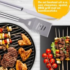 BBQ Accesoires Set Gereedschap Tang Borstel Barbecue Kookgerei - 10 Delig 15 BBQ Accesoires Set Gereedschap Tang Borstel Barbecue Kookgerei - 10 Delig -Keukengrill Winkel 1200x1200 308