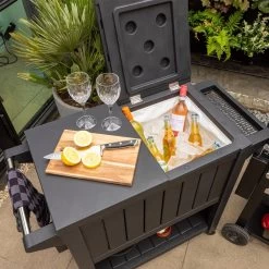 BluMill BBQ Tafel - Inclusief Koelvak 80 Liter - Op Wieltjes - Met Flessenopener - 102 X 46 X 86,5 Cm -Keukengrill Winkel 1200x1200 31