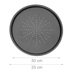 Relaxdays 3 Pizaplaten Met Pizzarek, Pizza Bakplaat Rond 33 Cm, Pizzaplaat 3stuk -Keukengrill Winkel 1200x1200 327
