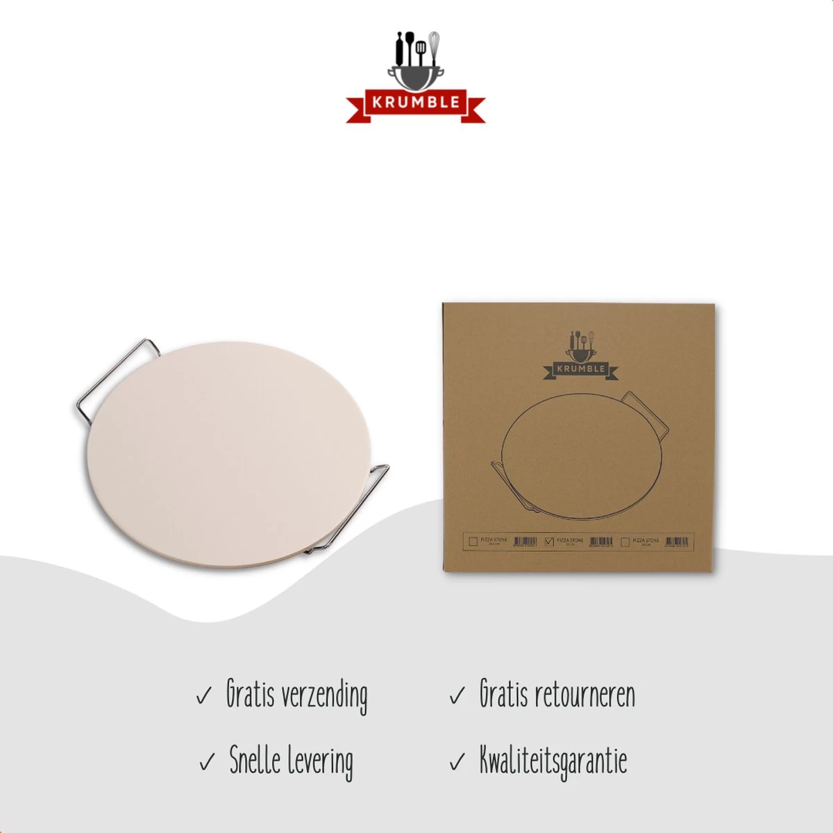 Pizzasteen BBQ & Oven | Pizzaplaat Voor De Lekkerste Bereiding Van Een Pizza Op Jouw Barbecue Of In De Oven | Pizza Stone Rond | Medium (33 Cm) 7 Pizzasteen BBQ & Oven | Pizzaplaat Voor De Lekkerste Bereiding Van Een Pizza Op Jouw Barbecue Of In De Oven | Pizza Stone Rond | Medium (33 Cm) - Afbeelding 7