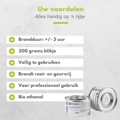 Hendi Brandpasta Voor Chafing Dish - Brandgel 200g - ( 6 Stuks ) -Keukengrill Winkel 1200x1200 414