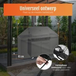 GrillX Barbecue Hoes - 145 X 61 X 117cm - BBQ Hoes Waterdicht - Beschermhoes Inclusief Trekkoord - BBQ Accesoires 10 GrillX Barbecue Hoes - 145 X 61 X 117cm - BBQ Hoes Waterdicht - Beschermhoes Inclusief Trekkoord - BBQ Accesoires -Keukengrill Winkel 1200x1200 464