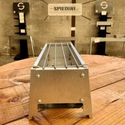 Spiedini Saté-bbq Bali 40 Mini - Kleine, Smalle Houtskoolbarbecue Met Horizontaal Rooster Voor Sate Of Andere Spiesjes - 40 Cm Lang, 11 Cm Breed, 14 Cm Hoog - Ideaal Voor Tuin- Of Open Haard, Of Balkon - Materiaal: Gealuminiseerd Ijzer -Keukengrill Winkel 1200x1200 504