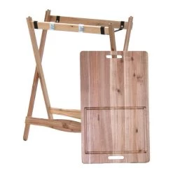 SenS-Line Inklapbare BBQ Bijzettafel - Acacia -Keukengrill Winkel 1200x1200 55