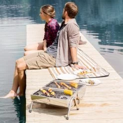 BBQ Collection Houtskoolbarbecue - Cilinder - Chroom -Keukengrill Winkel 1200x1200 556