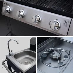 Alice's Garden Gas BBQ D'Artagnan - Zwart - 5 Branders - Buitenkeuken -Keukengrill Winkel 1200x1200 587