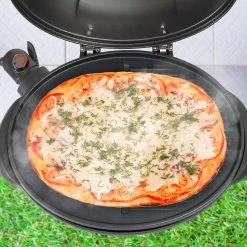 KitchenBrothers Elektrische BBQ - Met Grillplaat - Anti-aanbaklaag - Incl. Plank/Houders - Grilloppervlak 46,5x33,8cm - Tot 300°C - 2400W - Zwart -Keukengrill Winkel 1200x1200 597