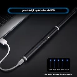 Oplaadbare Lange Dunne Elektrische Aansteker - Duurzame Plasma Aansteker - Inclusief Cadeauverpakking - BBQ – Kaarsen - Zwart -Keukengrill Winkel 1200x1200 6