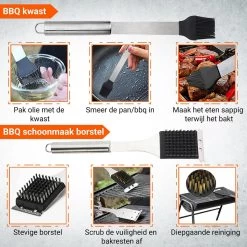 BBQ Accesoires Gereedschapset Koffer Set Tang Borstel Schort Barbecue Dagdeals - Chef Cook BBQ Accessoires Set 13 BBQ Accesoires Gereedschapset Koffer Set Tang Borstel Schort Barbecue Dagdeals - Chef Cook BBQ Accessoires Set -Keukengrill Winkel 1200x1200 631