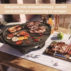 SUNTEC Elektrische BBQ 9493 - Geschikt Voor Buiten Als Tafelbarbecue Of Staande Barbecue - Barbecue Voor Balkon, Terras, Tuin En Camping - Elektrisch Barbecueën Met Max. 2400 Watt - Mobiel Onderstel -Keukengrill Winkel 1200x1200 659