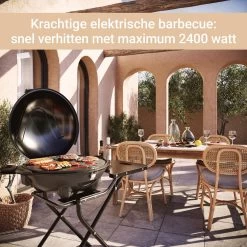 SUNTEC Elektrische BBQ 9493 - Geschikt Voor Buiten Als Tafelbarbecue Of Staande Barbecue - Barbecue Voor Balkon, Terras, Tuin En Camping - Elektrisch Barbecueën Met Max. 2400 Watt - Mobiel Onderstel -Keukengrill Winkel 1200x1200 661