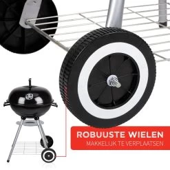 BBQ Collection Houtskoolbarbecue - Kogelbarbecue 45 X 60 Centimeter - Ronde Barbecue - Barbecue Op Wielen - Zwart - Metaal -Keukengrill Winkel 1200x1200 676