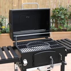 Alice's Garden Houtskool BBQ Bernard - Smoker - Verstelbare Houtskoolbak - Zwart -Keukengrill Winkel 1200x1200 685