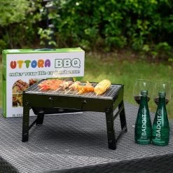 Merkloos Decopatent® Portable Houtskool BBQ - Barbecue - Inklapbaar - Barbecue Houtskool - Tafel Grill - Camping - Strand - Festival - Park -Keukengrill Winkel 1200x1200 724
