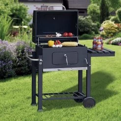 Tepro Toronto Click Barbecue Bbq Houtskool - Grilloppervlak (LxB) 56 X 42 Cm - Met Thermometer In De Deksel - RVS - Houtskoolbarbecue -Keukengrill Winkel 1200x1200 740