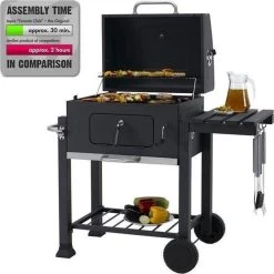 Tepro Toronto Click Barbecue Bbq Houtskool - Grilloppervlak (LxB) 56 X 42 Cm - Met Thermometer In De Deksel - RVS - Houtskoolbarbecue -Keukengrill Winkel 1200x1200 741