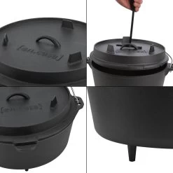 Dutch Oven Enkhuizen Met Deksel Gietijzer Zwart - 4 Varianten -Keukengrill Winkel 1200x1200 93