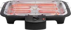 Tristar BQ-2813 Electrische Tafelbarbecue - Grilloppervlak (LxB) 38x22 Cm - 2000W - Zwart -Keukengrill Winkel 1200x520