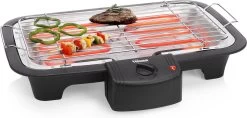 Tristar BQ-2813 Electrische Tafelbarbecue - Grilloppervlak (LxB) 38x22 Cm - 2000W - Zwart -Keukengrill Winkel 1200x573