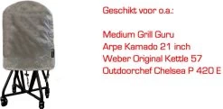 COVER UP HOC Diamond Bbq Hoes Rond - 70x80 Cm - Waterdicht Met Stormbanden En Trekkoord - Geschikt Voor O.a. Kamado, Big Green Egg, Grill Guru, The Bastard, Patton,Weber -Keukengrill Winkel 1200x586