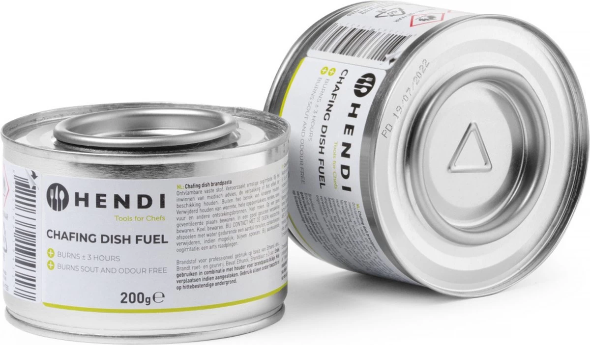 Hendi Brandpasta Voor Chafing Dish - Brandgel 200g - ( 24 Stuks ) 2 Hendi Brandpasta Voor Chafing Dish - Brandgel 200g - ( 24 Stuks ) - Afbeelding 2