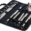 Krumble 18-delige Barbecue Set / Roestvrijstalen BBQ Set Van 18 / Inclusief Handige Opbergtas - RVS