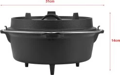 Dutch Oven Enkhuizen Met Deksel Gietijzer Zwart - 4 Varianten -Keukengrill Winkel 1200x747 1