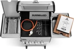 Burnhard Gas BBQ FRED JR. Deluxe - 2 Branders - Incl. Keramische Infraroodbrander & Afdekhoes - Deluxe 22 Burnhard Gas BBQ FRED JR. Deluxe - 2 Branders - Incl. Keramische Infraroodbrander & Afdekhoes - Deluxe -Keukengrill Winkel 1200x797 4