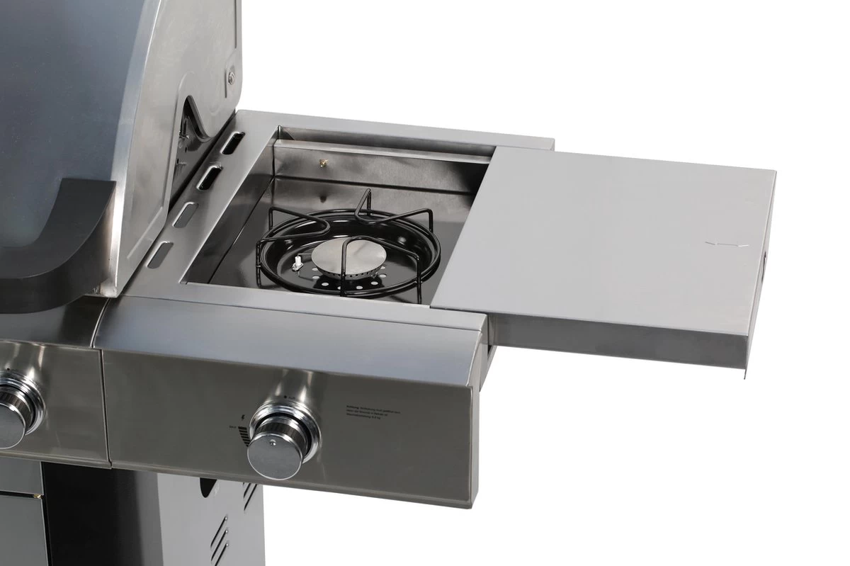 Gasbarbecue En Grill - 5 + 1 Branders + 1 Infrarood Zijbrander - Buitenkeuken - Edelstaal BBQ 4 Gasbarbecue En Grill - 5 + 1 Branders + 1 Infrarood Zijbrander - Buitenkeuken - Edelstaal BBQ - Afbeelding 4