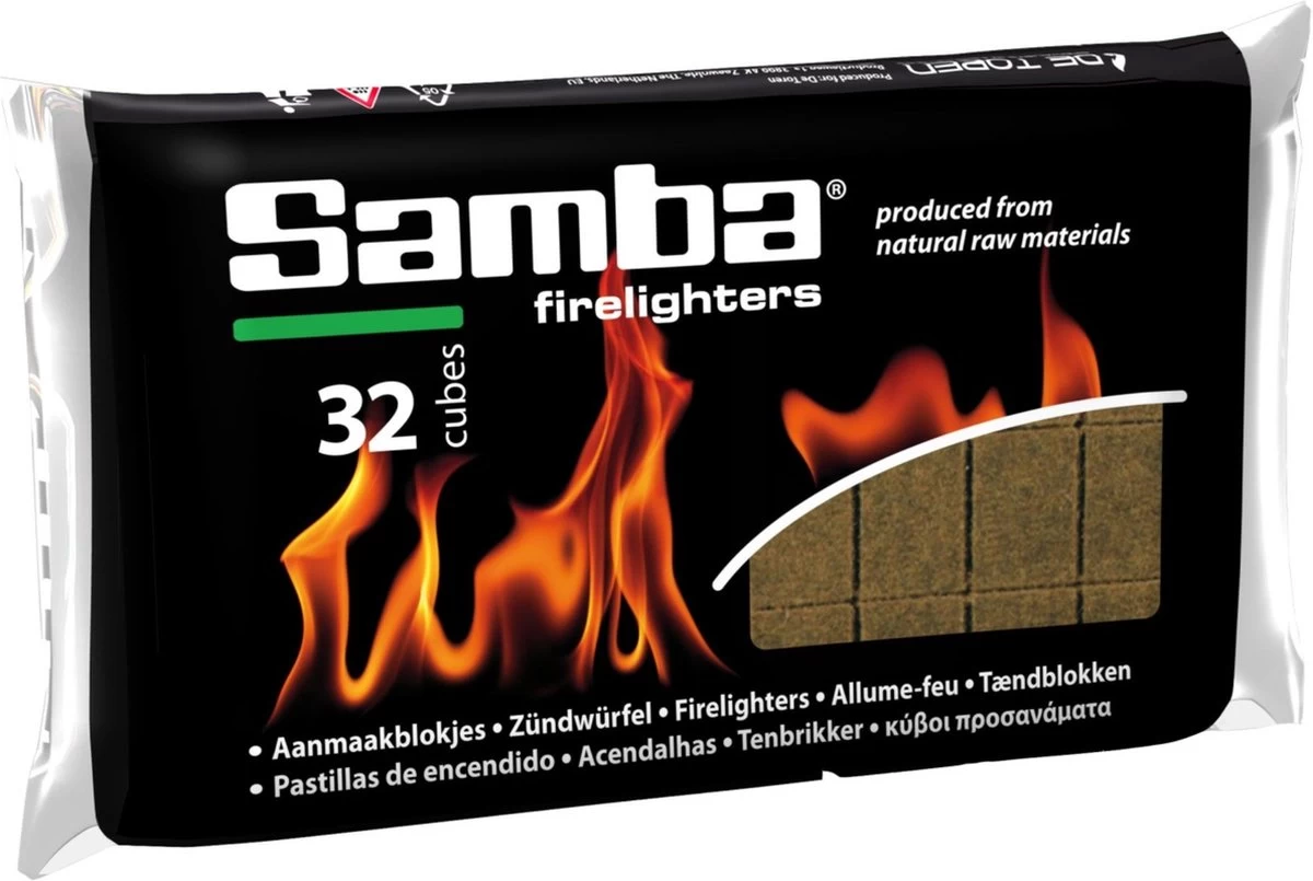 Samba Aanmaakblokjes Bruin á 24 X 32 Stuks - Omdoos Is 768 Aanmaakblokjes 8 Samba Aanmaakblokjes Bruin á 24 X 32 Stuks - Omdoos Is 768 Aanmaakblokjes - Afbeelding 8