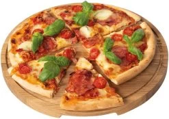 Boska Pizzaplank Friends L - BBQ Accessoires - Eikenhout - Handige Opvanggeul - Ø 34 Cm -Keukengrill Winkel 1200x844