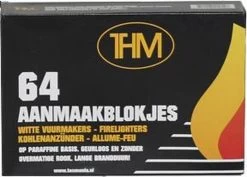 THM Witte Aanmaakblokjes Paraffine 64 Stuks Omdoos 12 Pakjes -Keukengrill Winkel 1200x858