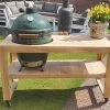 BBQ Tafel - Geschikt Voor Big Green Large/Bastard Large/Bastard Large Urban/Yakiniku 19 Inch/Monolith Large - Eikenhout - 87 Cm