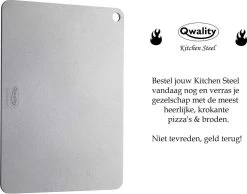 Pizzasteen Van Staal – Pizza Steen - Pizza En Brood Bakken - 40 X 30 X 0,6 Cm - Cadeau Voor Man - Kitchen Steel By Qwality -Keukengrill Winkel 1200x944 2