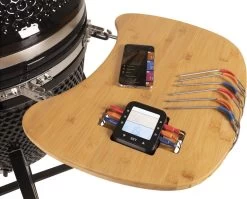 Patton - Kamado 21" - Premium Black - Keramische Barbecue - Incl. Bluetooth Kerntemperatuurmeter - LED Verlichting - Large - Compleet - Zwart -Keukengrill Winkel 1200x969 1